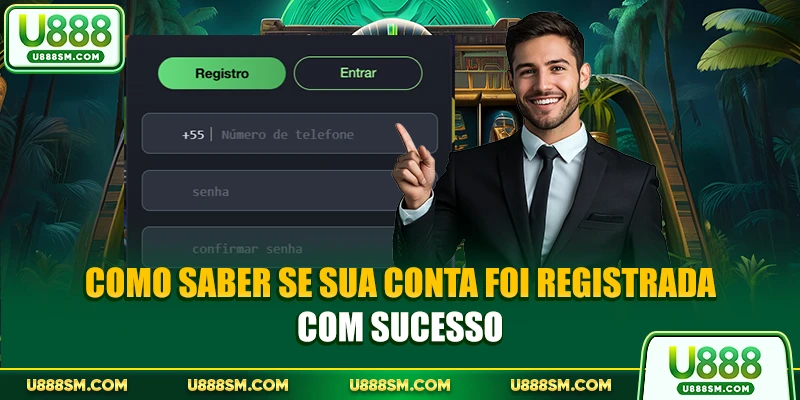 Como saber se sua conta foi registrada com sucesso