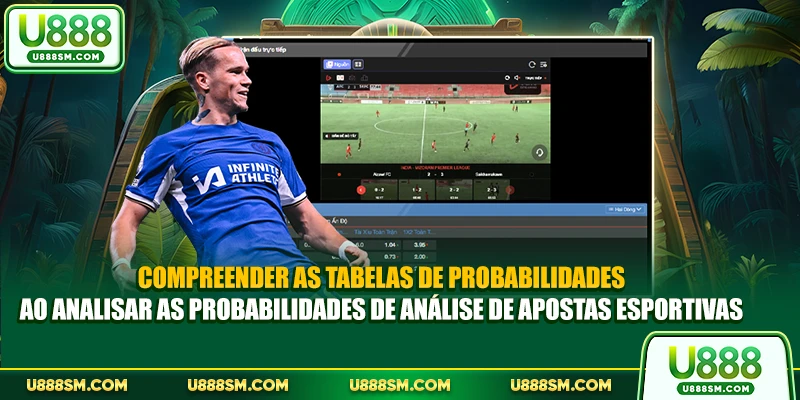 Compreender as tabelas de probabilidades ao analisar as probabilidades de Análise de Apostas Esportivas
