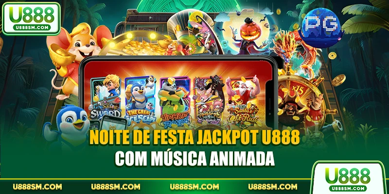 Jackpot U888 - Uma Plataforma Jogos Moderna E Extremamente 2 Noite de festa Jackpot U888 com música animada