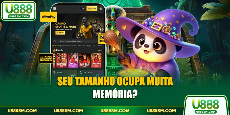 Seu tamanho ocupa muita memória?