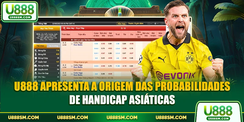 U888 apresenta a origem das probabilidades de handicap asiáticas